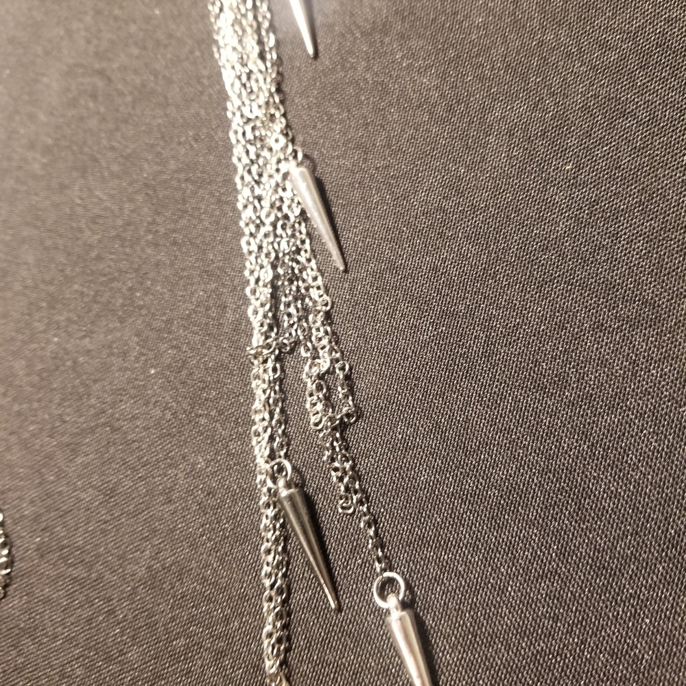 Chic Silver Chain Dangle Earrings - image 4